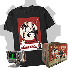 Collage of Fallout 4 merch